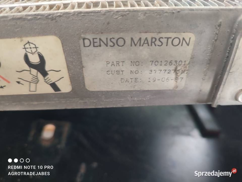 Zespół chłodnic DENSO MARSTON 70126301A MASSEY Wilkowo