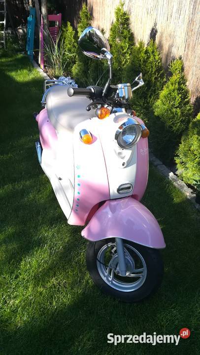 Skuter 50 Retro różowy 50cm3 Motocykle, skutery, quady Mława