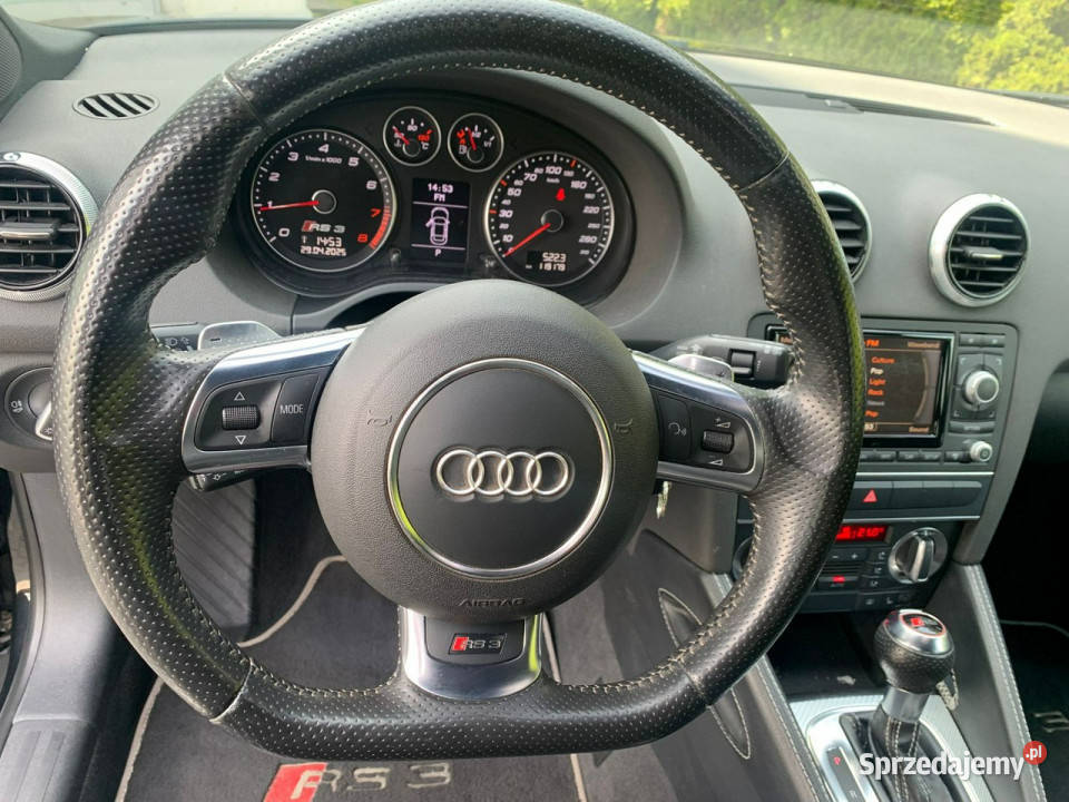 Audi RS3 STronic Bose Skóra Zarejestrowany 8PA aluminiowe felgi wielkopolskie Baranowo