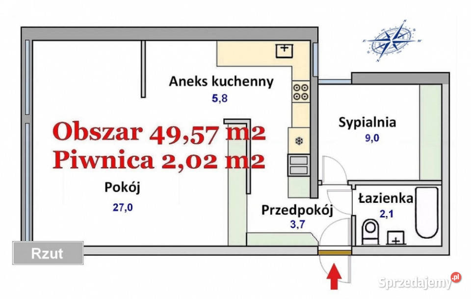 Sprzedam bezpośrednio właściciela Warszawa 15957zł/m2