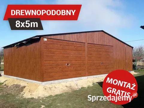 Garaż Blaszany w kolorze Orzech Garaże Blaszane Chełmża sprzedam
