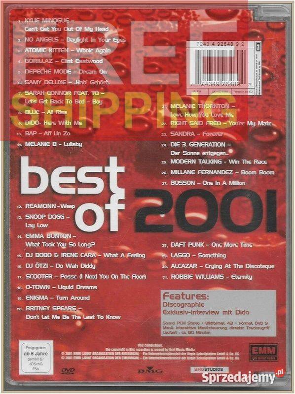 Best of 2001 DVD DVD Płyty i kasety