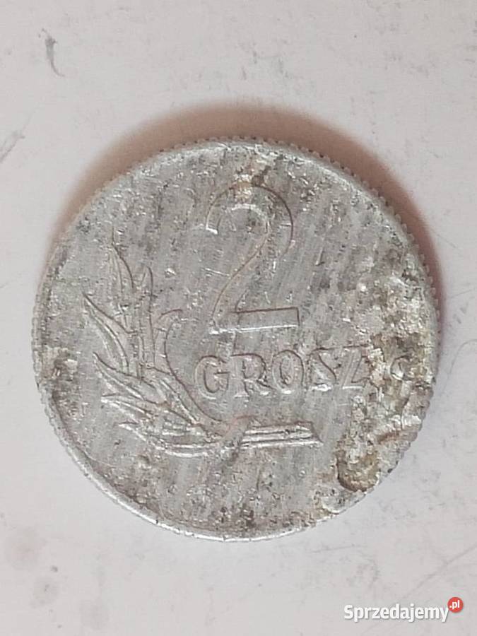 2 grosze 1949 destrukt Numizmatyka