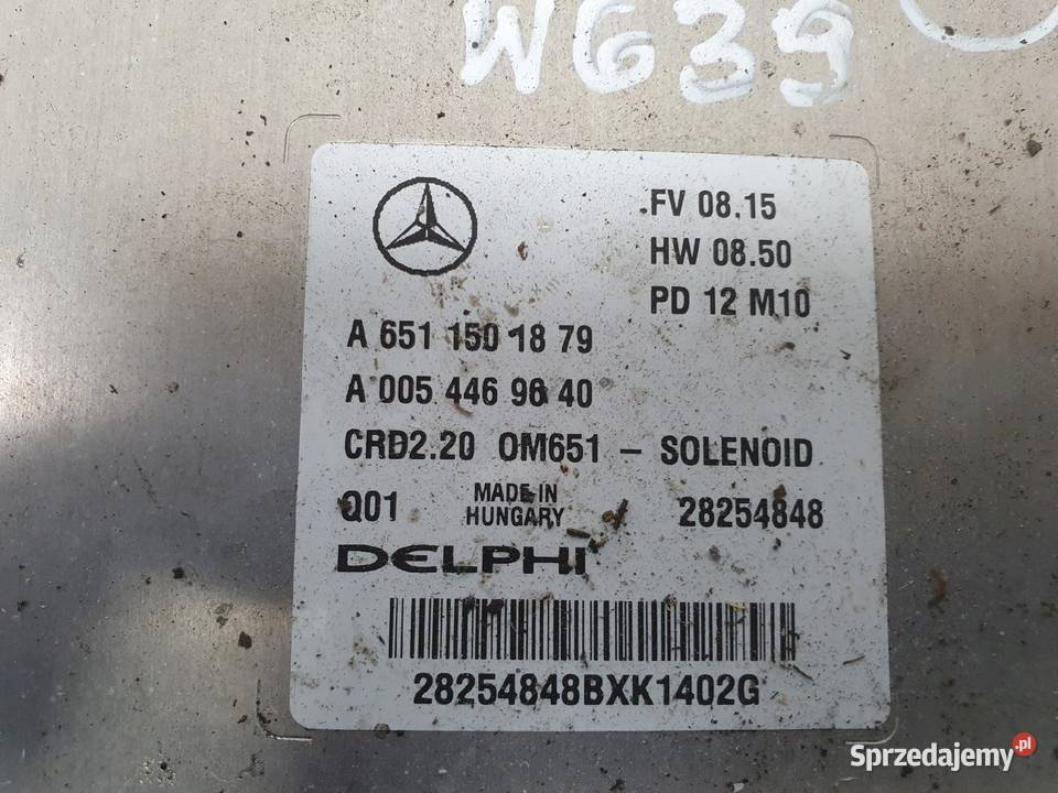 Mercedes Vito W639 22 CDI STEROWNIK SILNIKA Chełm