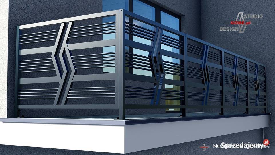 Balustrada balkonowa tarasowa nowoczesne śląskie Gliwice