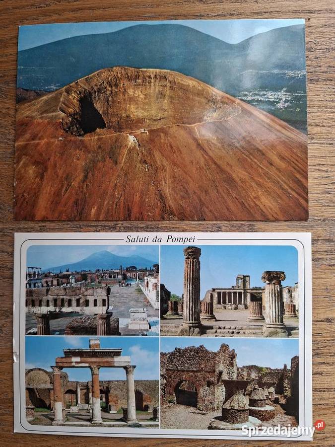Pocztówki Wezuwiusz Pompeje 2 Włochy Kraków