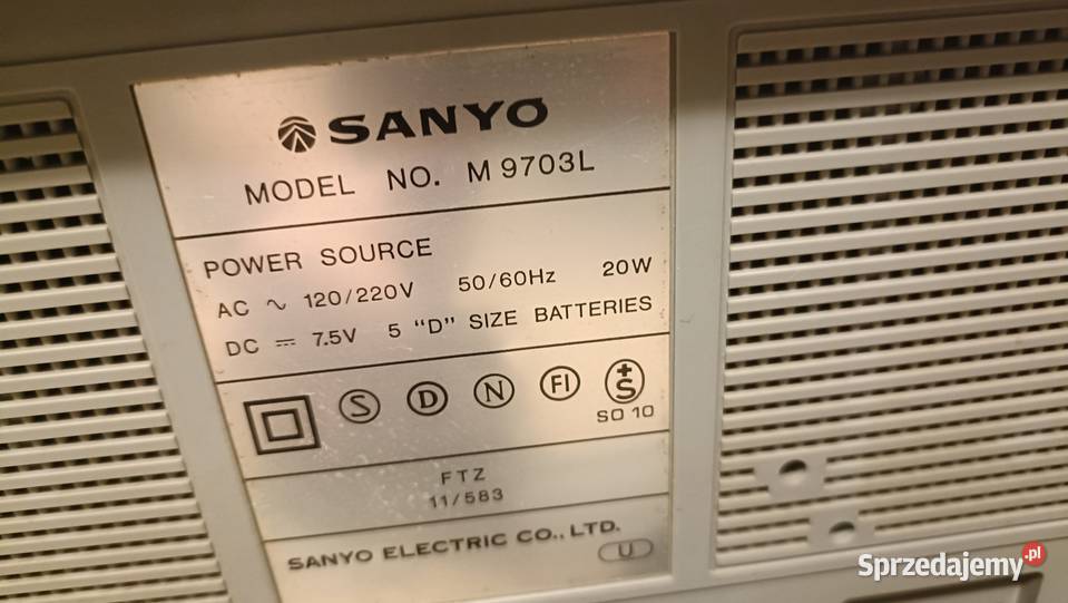 Przenośny Radioodtwarzacz SANYO M 9703L wielkopolskie