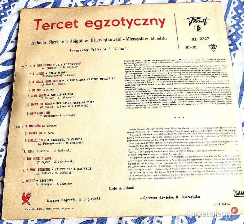 Tercet Egzotyczny wydanie z roku 1966 singiel Chełmno
