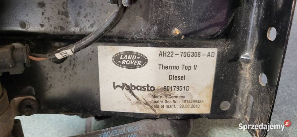 WEBASTO OGRZEWANIE POSTOJOWE RANGE ROVER L320 Mojusz sprzedam