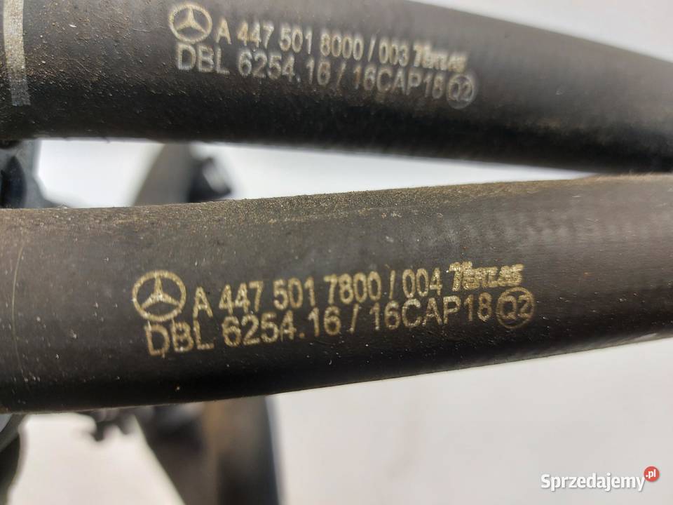 Mercedes EQV w447 Vklasa wąż przewód wody cieczy