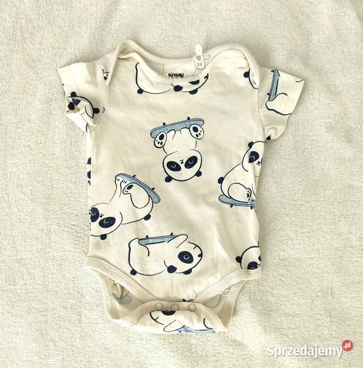 Body niemowlęce 62 Sinsay bawełna pandy panda Szczecin sprzedam