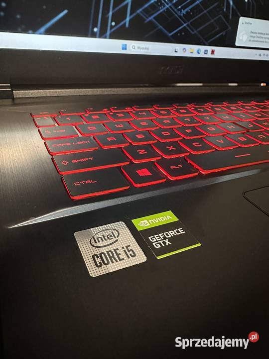 Laptop MSI Intel i5 12x45GHz GTX 144Hz 16GB RAM Gorlice