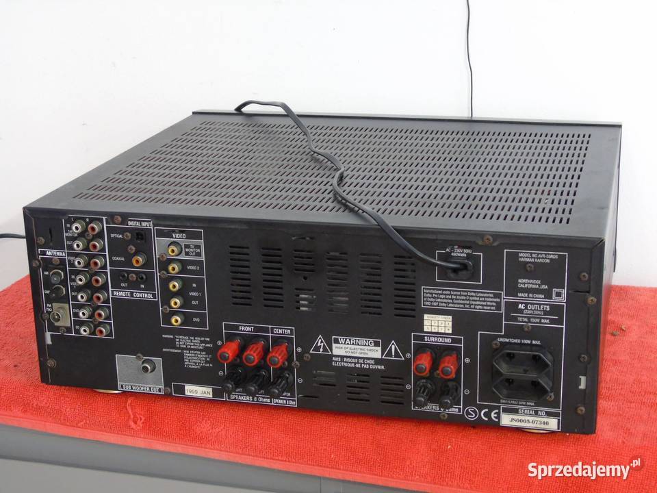 Wzmacniacz z radiem Harman Kardon AVR35RDS mocny Jasło