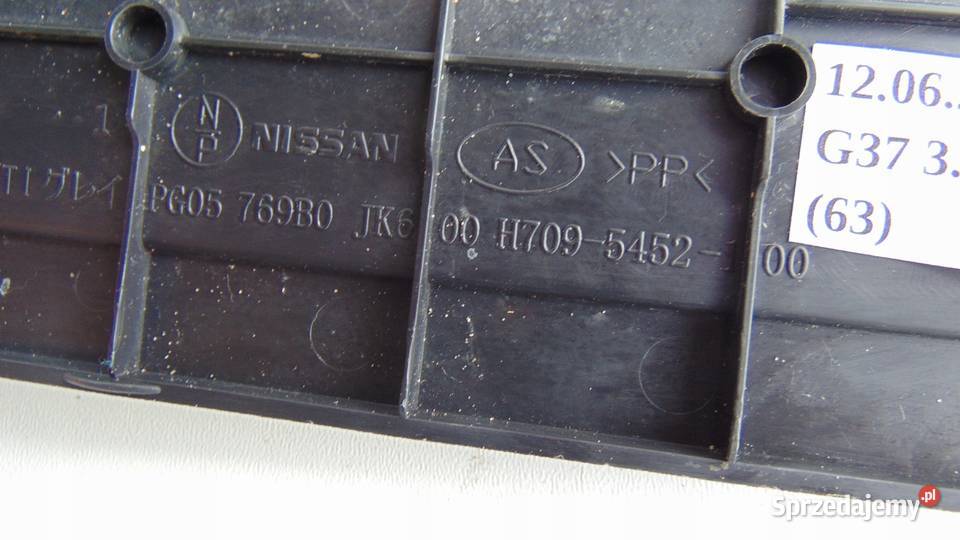 LISTWA PROGOWA PRZÓD LEWA PRAWA INFINITI G37 osobowe Nowy Tomyśl sprzedam