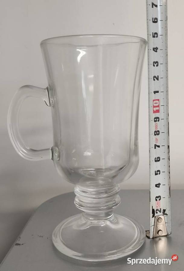 Szklanka do IRISH coffee z uchem na stopce 240ml dolnośląskie Wrocław sprzedam