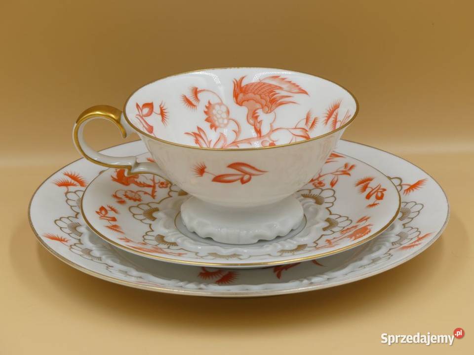 Komplet śniadaniowy Sorau Żary 1928 45 UNIKAT Porcelana i szkło Poznań