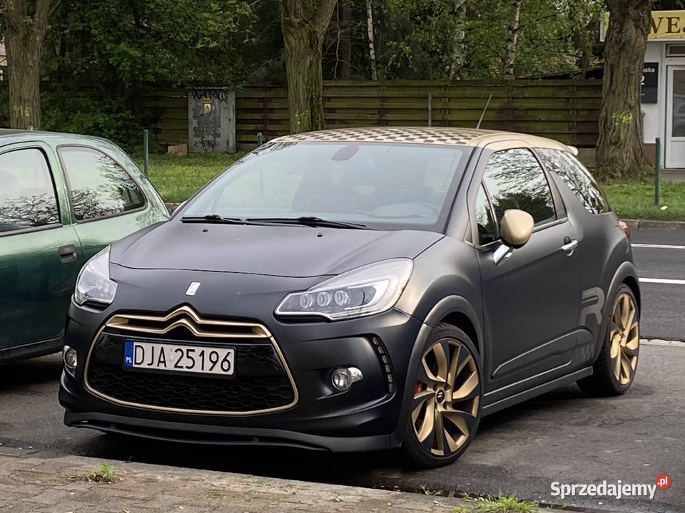 Citroen DS3 Racing złotyczarny mat carbon Poznań