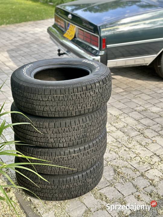 BF Goodrich Radial TA RWL białe napisy 22575 R15 Samochodowe Opony i felgi Babimost sprzedam