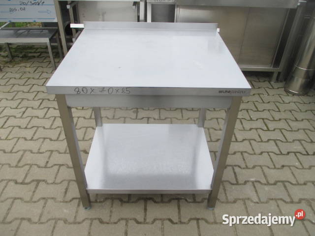 STÓŁ GASTRONOMICZNY Z PÓŁKĄ PRZYŚCIENNY 807085 sprzedam