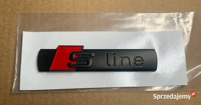 NOWY klejany znaczek S LINE SLINE czarny mato Zamość