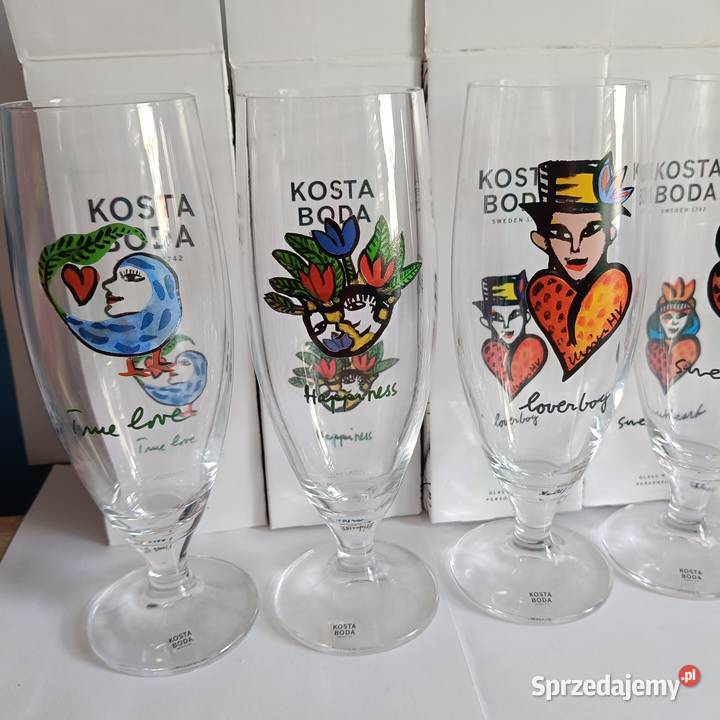 Kosta Boda szklanki do piwa zachodniopomorskie Gryfino sprzedam