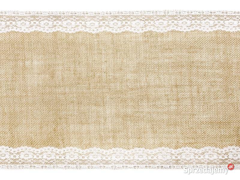 Jutowy bieżnik na stół Boże Narodzenie Wrocław