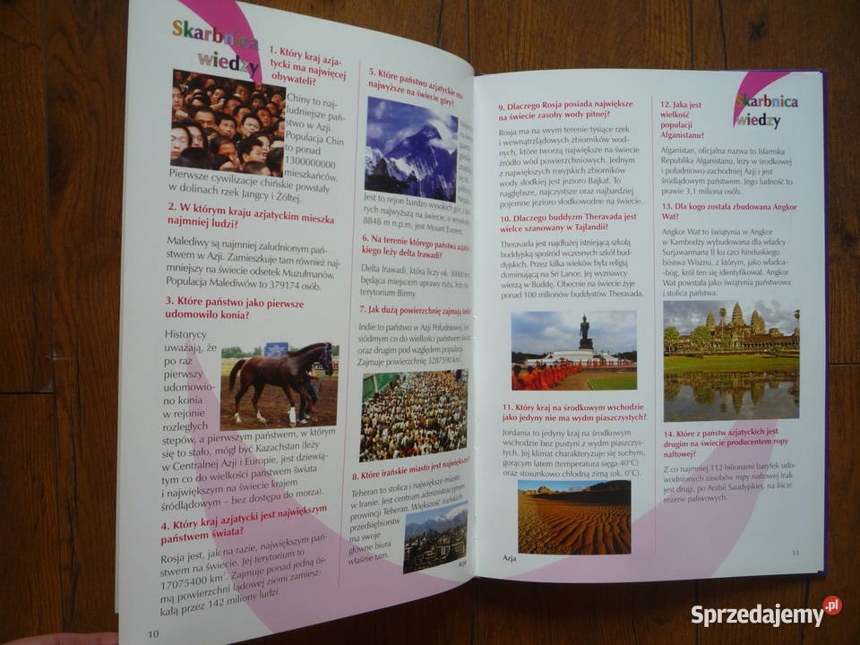 NOWA Książka Skarbnica wiedzy Geografia świata Książki dla dzieci zachodniopomorskie Szczecin sprzedam