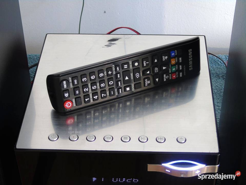 Wieża Samsung pilot USB mp3 CD RDS AUX kol Jasło