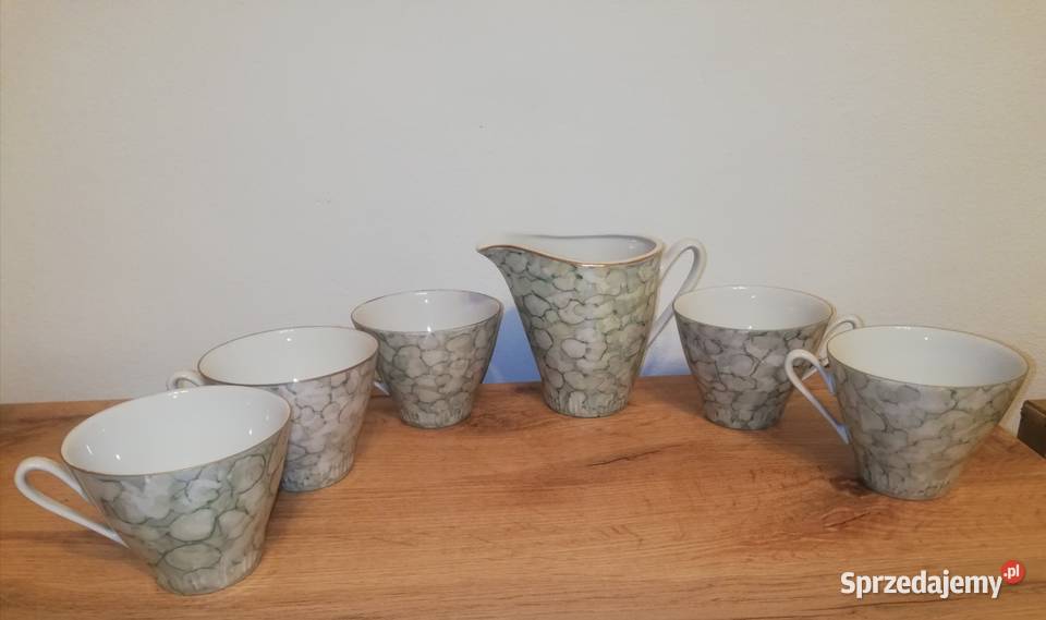 Stara porcelana Włocławek PRL projWPotacki lata Warszawa