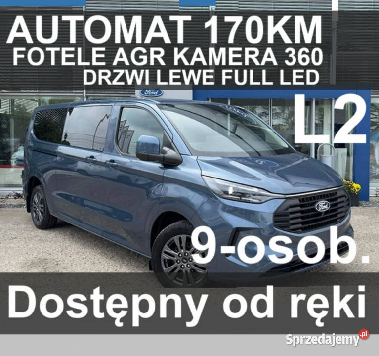 Ford Transit Custom 170 A8 DrzwiLewe Fotele AGR