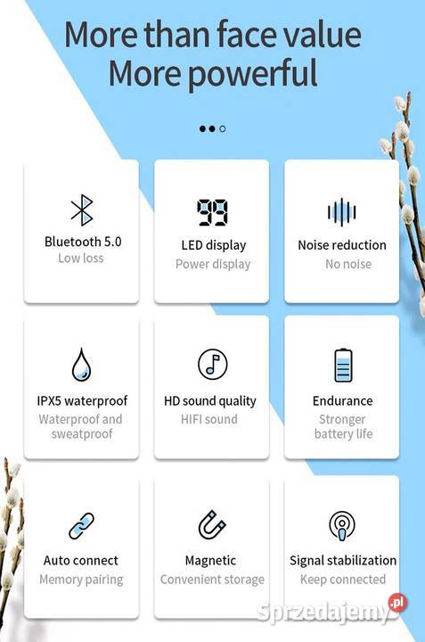 XG8 słuchawki bezprzewodowe bluetooth 50 nowe Warszawa sprzedam