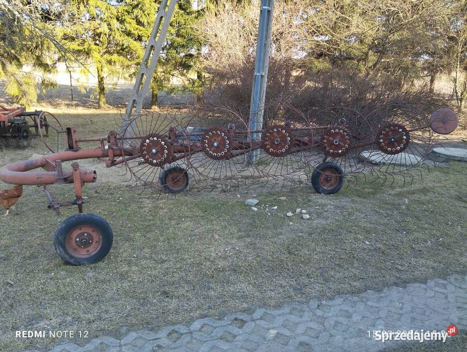 Zgrabiarka do siana 5 ramienna słoneczko Zgrabiarki i przetrząsacze Lubartów
