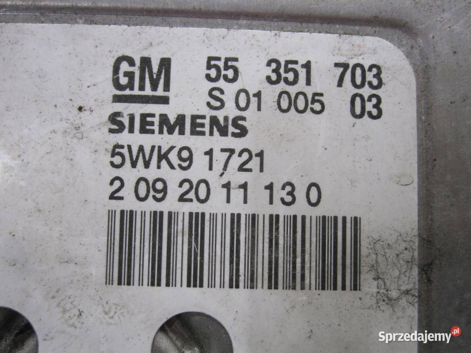 OPEL ASTRA CORSA ZAFIRA moduł sterownik ECU osobowe Kielce