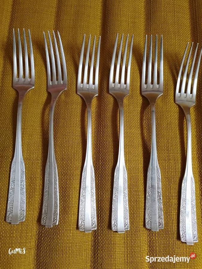 Hefra sztućce paterowane PRL małopolskie Kraków
