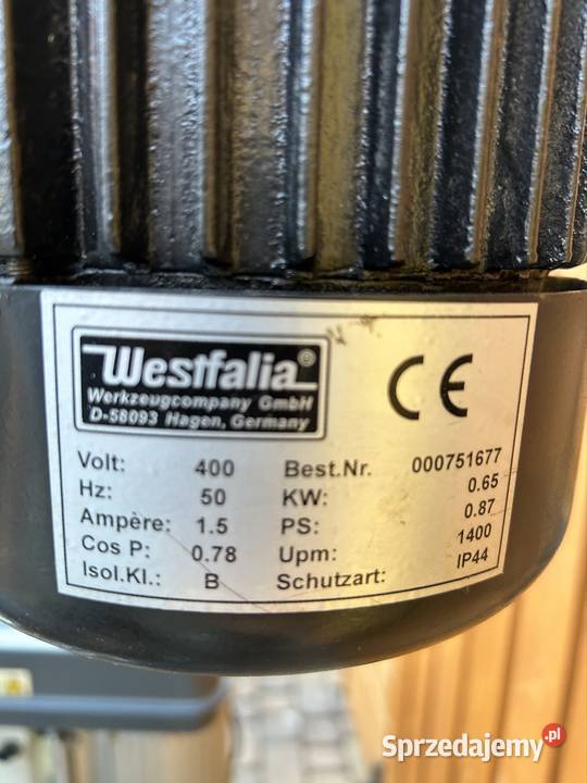 Wiertarka stołowa kolumnowa Gliwice sprzedam