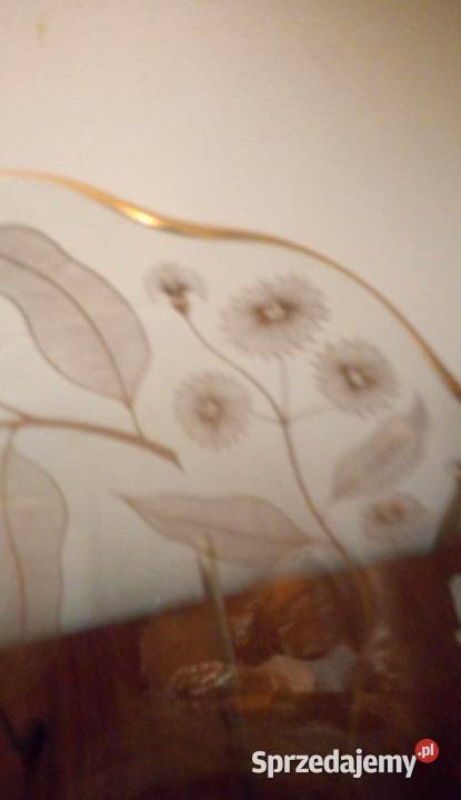 Talerz deserowy Prl Warszawa