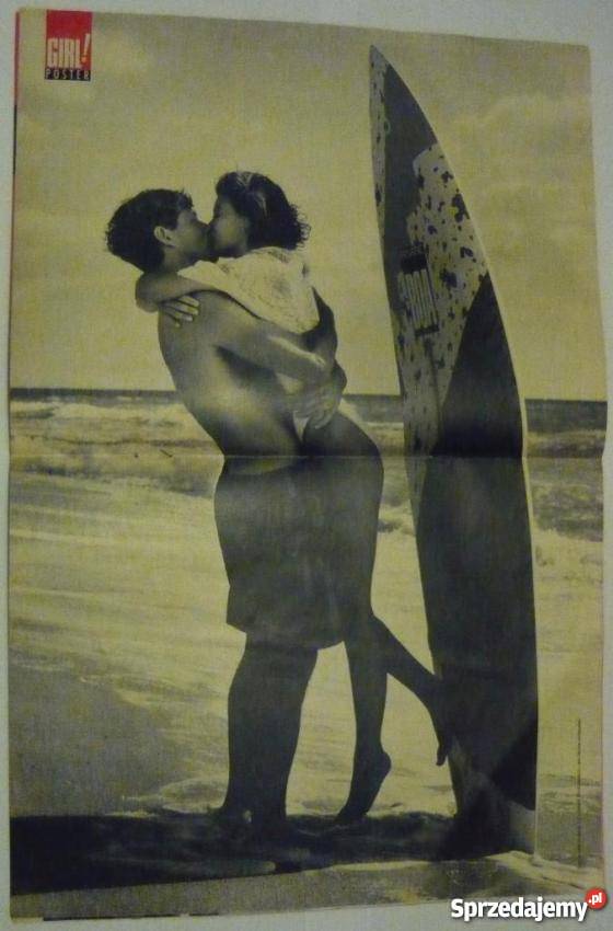 PLAKAT PARA MIŁOŚĆ PLAŻA WINDSURFING BRAVO 1995