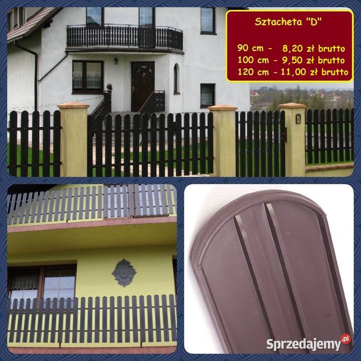 Sztachety plastikowe Sztachety Kęty