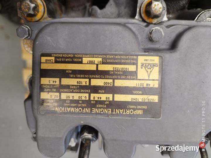 DEUTZ F4M2011 Terex 834 SKL 04287194 RY wielkopolskie Wilkowo