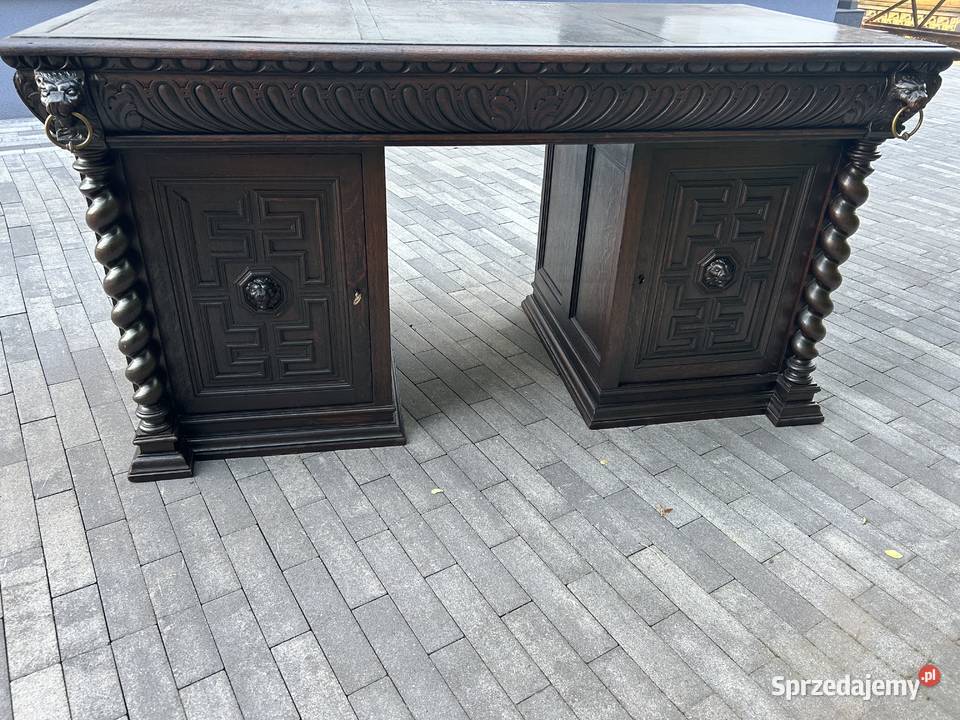 Dębowe biurko antyk Warszawa