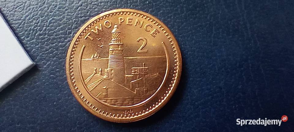 Stare monety 2 pens 1995 Gibraltar Kolekcje Lesko