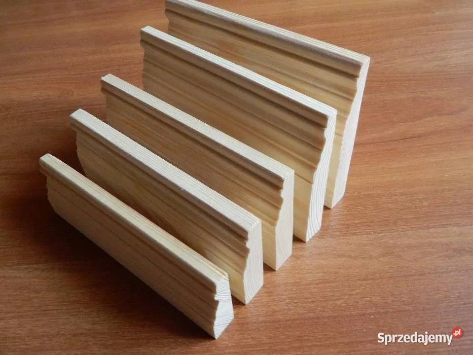 Listwa wykończeniowa drewniana frezowana sosnowa