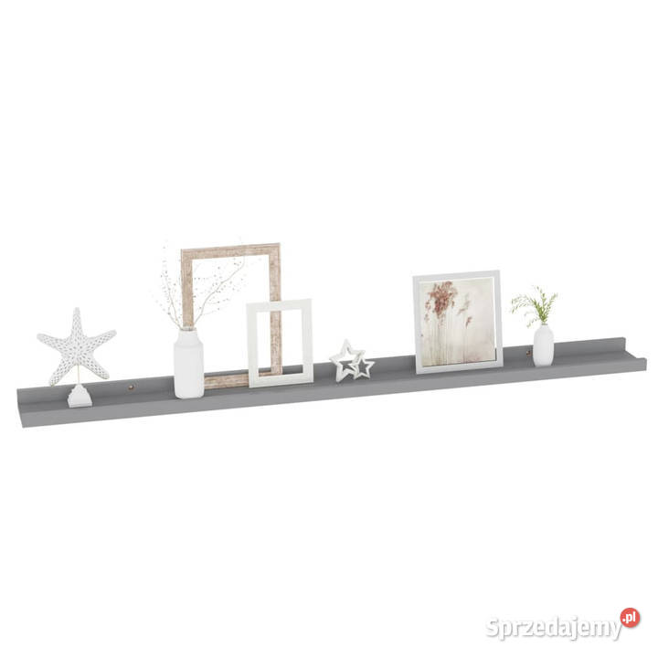 Półki ścienne 4 szare 100x9x3 WM326677 Warszawa sprzedam