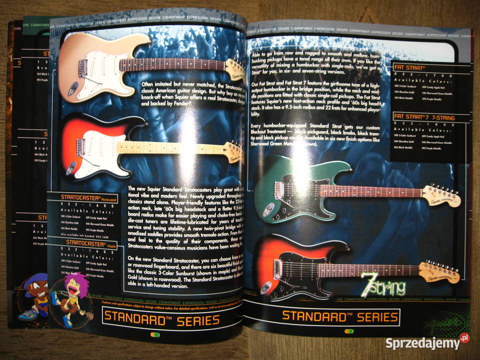 Squier Guitars Basses katalog pomorskie