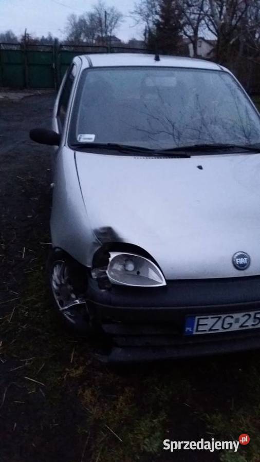 Fiat Seicento uszkodzony sosne Stryków