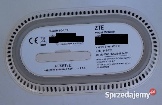 Mocny Router 5G ZTE MC888B WiFi 6 Gniazdo SIM DSL