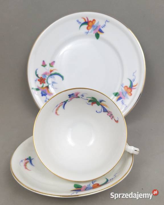 Zestaw śniadaniowy Trio Art Deco Furstenberg Bronisze