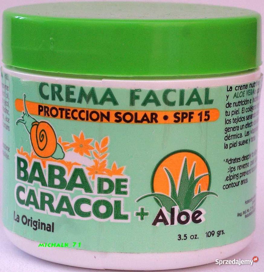 Krem do twarzy śluzem ślimaka z Aloesem Baba de Zdrowie i Uroda małopolskie