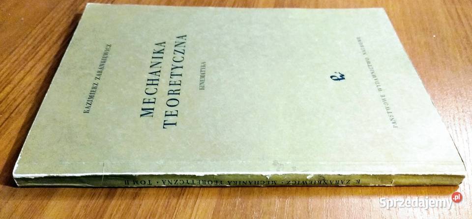 Mechanika teoretyczna Tom 2 Kinematyka Wydanie 2 Gdańsk