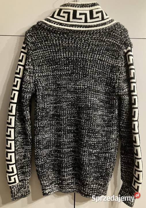 Sweter męski gruby ciepły SCAMM zimowy melanżowy Rozmiar M